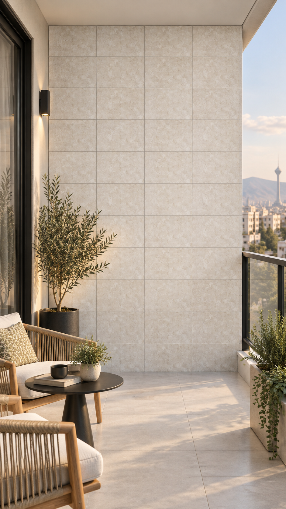 سرامیک ساوان روشن 30*60 - رندر فضا