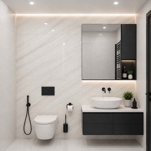سرامیک اپرا طوسی روشن 60*120 - رندر فضا
